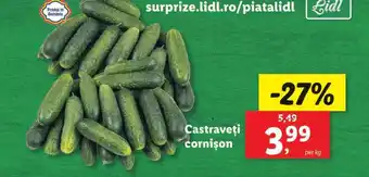 Lidl Castraveți cornișon Ofertă