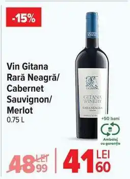 Vin Gitana Rară Neagră/Cabernet Sauvignon/Merlot
