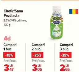 Carrefour Chefir/Sana Prodlacta Ofertă