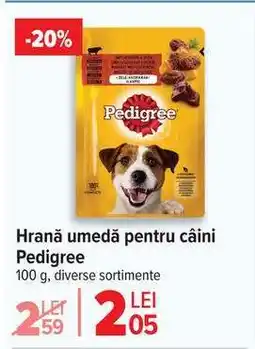 Carrefour Hrană umedă pentru câini Pedigree Ofertă