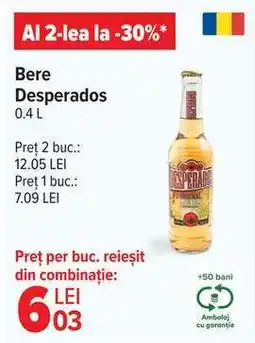 Carrefour Bere Desperados 0.4 L Ofertă