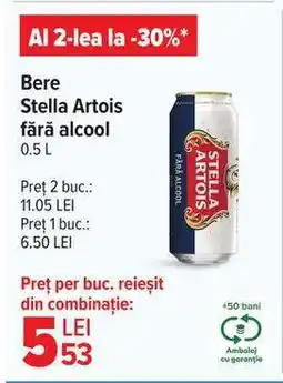 Bere Stella Artois fără alcool