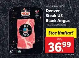Lidl Denver Steak US Black Angus Ofertă
