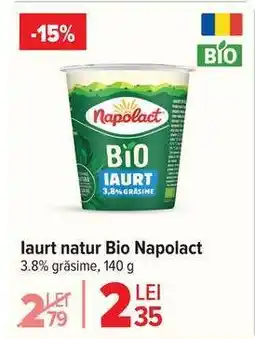 Carrefour Iaurt natur Bio Napolact Ofertă