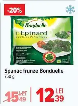 Carrefour Spanac frunze Bonduelle Ofertă