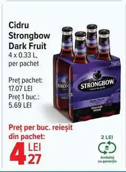 Carrefour Cidru Strongbow Dark Fruit Ofertă