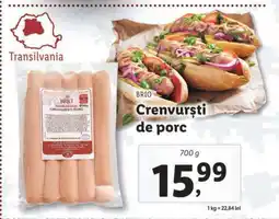Lidl Crenvurști de porc Ofertă