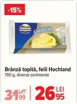 Carrefour Brânză topită felii Hochland Ofertă