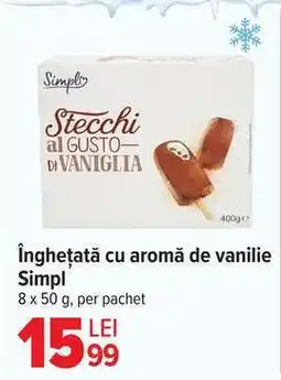 Carrefour Înghețată cu aromă de vanilie Simpl Ofertă