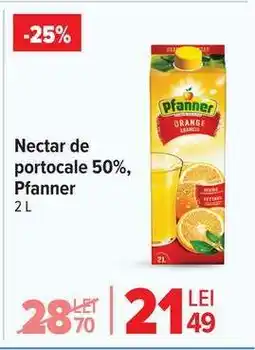 Carrefour Nectar de portocale 50%, Pfanner Ofertă