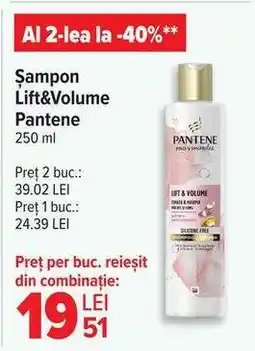 Carrefour Șampon Lift&Volume Pantene Ofertă