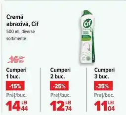 Carrefour Cremă abrazivă Cif Ofertă