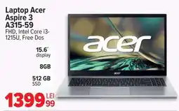 Carrefour Laptop Acer Aspire 3 A315-59 Ofertă