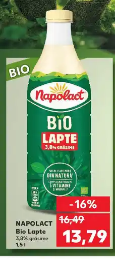 Kaufland NAPOLACT Bio Lapte Ofertă