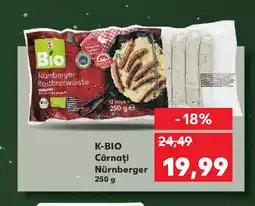 Kaufland K-BIO Cârnaţi Nürnberger Ofertă
