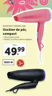 Lidl Uscător de păr, compact Ofertă