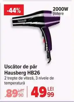 Carrefour Uscător de păr HAUSBERG HB26 Ofertă