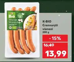 Kaufland K-BIO Crenvurști vienezi Ofertă
