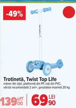 Carrefour Trotinetă, Twist Top Life Ofertă