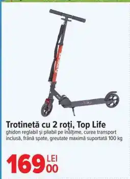 Carrefour Trotinetă cu 2 roți, Top Life Ofertă