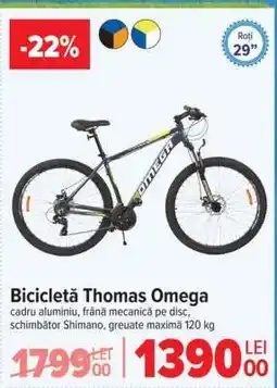 Carrefour Bicicletă Thomas Omega Ofertă