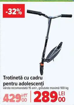 Carrefour Trotinetă cu cadru pentru adolescenți Ofertă
