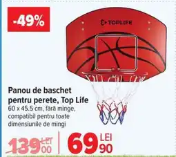 Carrefour Panou de baschet pentru perete, Top Life Ofertă