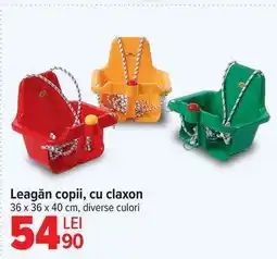 Carrefour Leagăn Copii cu Claxon Ofertă