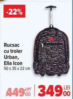 Carrefour Rucsac cu troler Urban, Ella Icon Ofertă