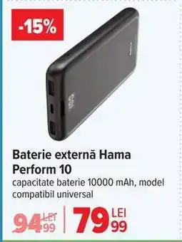 Carrefour Baterie externă Hama Perform 10 Ofertă