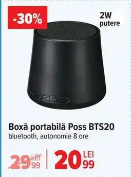 Carrefour Boxă portabilă Poss BTS20 Ofertă