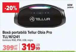 Carrefour Boxă portabilă Tellur Obia Pro TLL161241 Ofertă