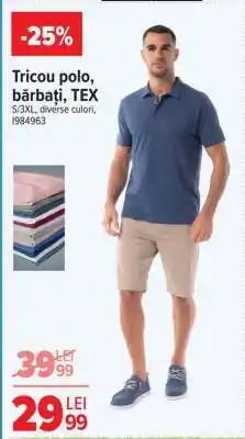 Carrefour Tricou polo, bărbați, TEX Ofertă