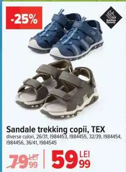 Carrefour Sandale trekking copii, TEX Ofertă