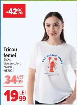 Carrefour Tricou femei Ofertă