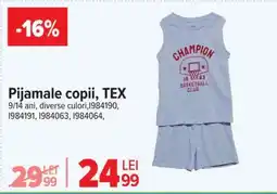 Carrefour Pijamale copii TEX Ofertă