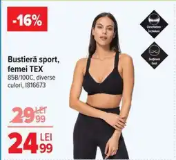 Carrefour Bustieră sport, femei TEX Ofertă