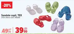 Carrefour Sandale copii, TEX Ofertă