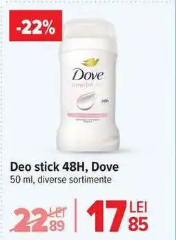 Carrefour Deo stick 48H, Dove Ofertă