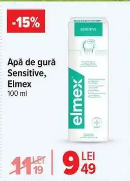 Carrefour Apă de gură Sensitive, Elmex Ofertă