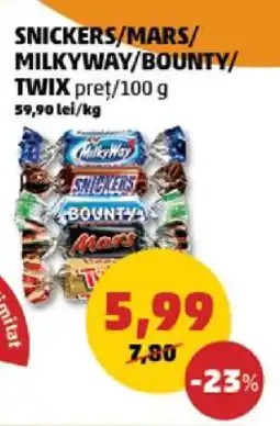 SNICKERS/MARS/MILKYWAY/BOUNTY/TWIX