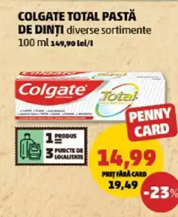 Penny COLGATE TOTAL Pastă de dinți Ofertă
