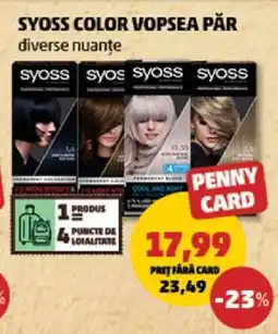 Penny SYOSS COLOR VOPSEA PĂR Ofertă
