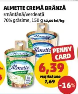 Penny Almette Cremă Brânză Ofertă