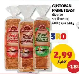 Penny Gustopan Pâine Toast Ofertă