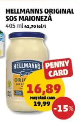 HELLMANNS ORIGINAL SOS MAIONEZĂ