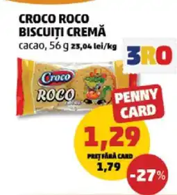 Penny CROCO ROCO BISCUITI CREMĂ Ofertă