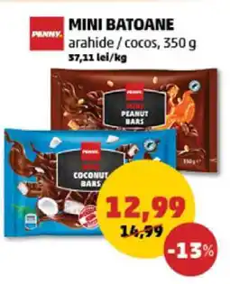 Penny MINI BATOANE arahide / cocos, 350 g Ofertă