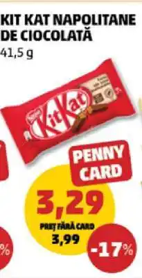Penny Kit Kat Napolitane de Ciocolată Ofertă