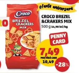 Penny CROCO BREZEL & CRACKERS MIX Ofertă